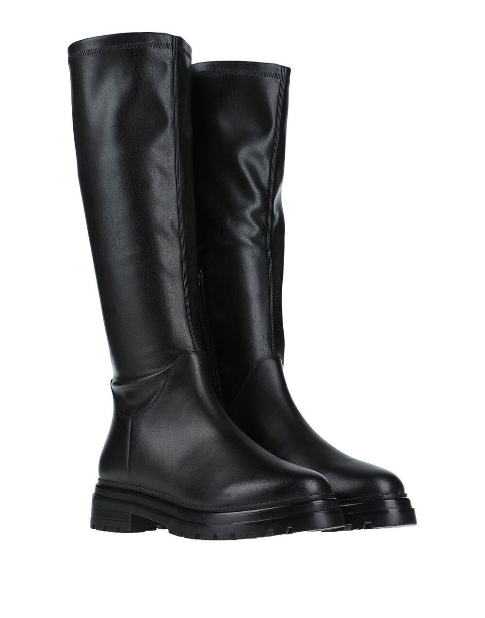 Steve Madden Lucci Womens Faux-leather Boots Black Size 8.5 M